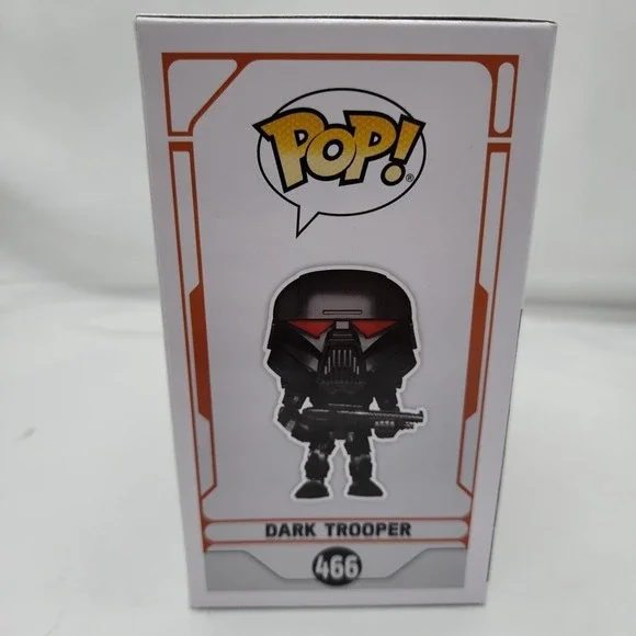 Star Wars Funko Pop Dark Trooper‎ 466 Bobble Head The Mandalorian Collectible - Picture 4 of 6